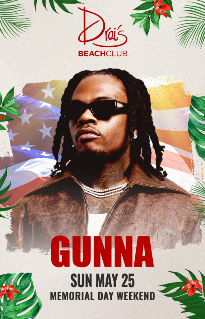 Gunna at Drai's Beachclub in Las Vegas