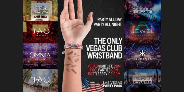 Las Vegas Party Pass | July 4th Weekend | 8 Clubs x 20 Parties