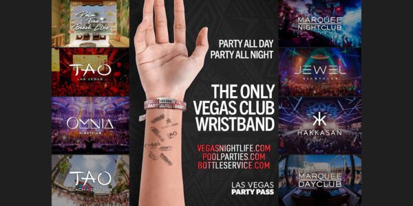 Las Vegas Party Pass | July 17th to July 20th | 8 Clubs x 20 Parties