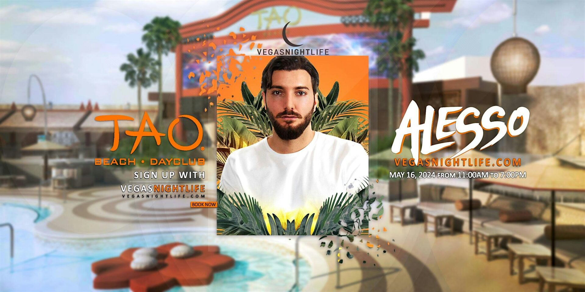 Alesso EDC Las Vegas TAO Beach Pool Party Las Vegas Nightlife