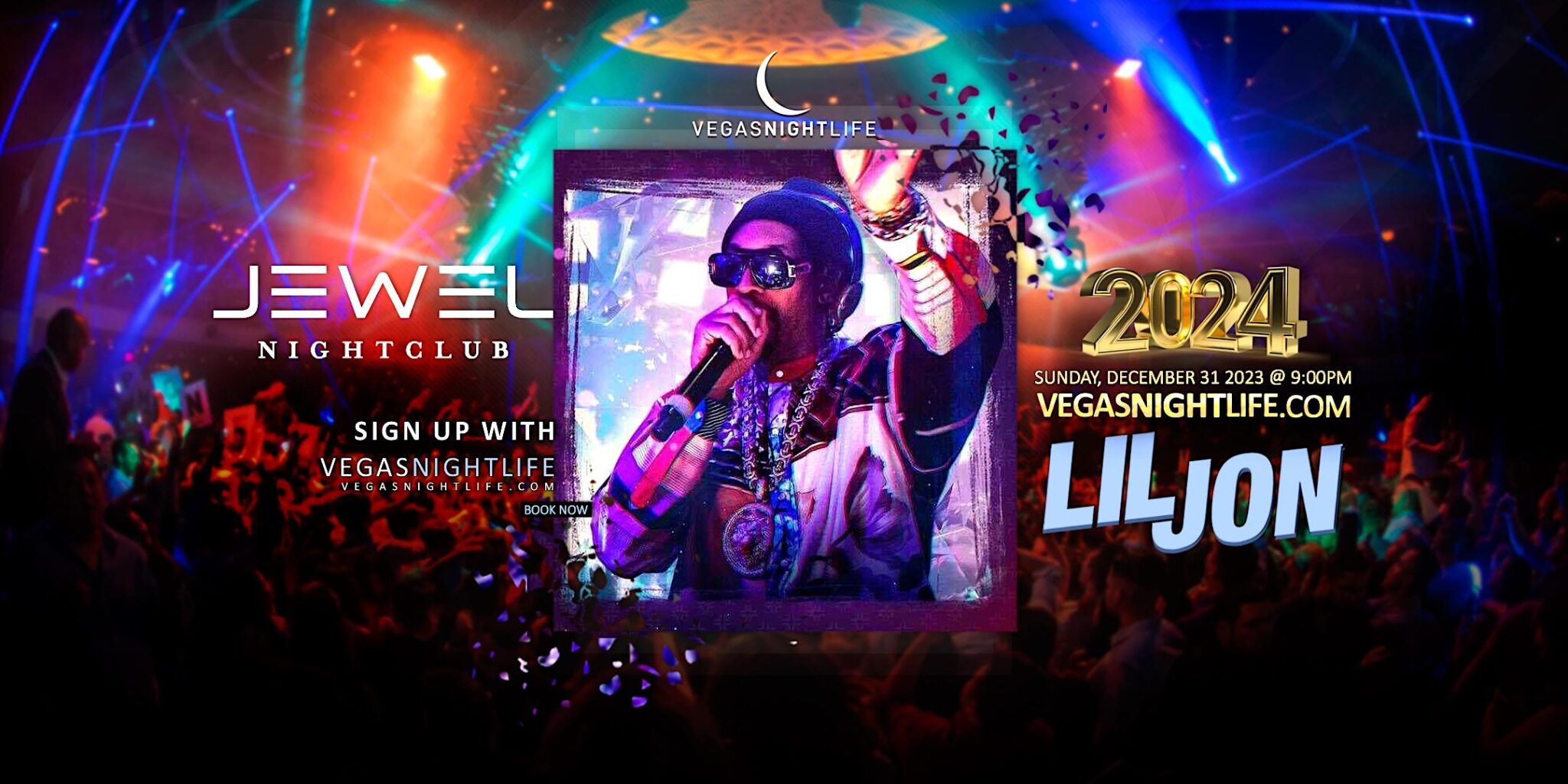 Jewel Aria Las Vegas New Year’s Eve Party 2024 w/ Lil Jon Las Vegas