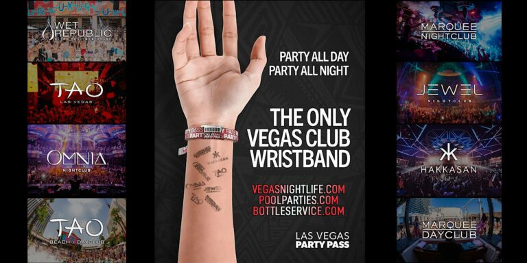 Las Vegas Party Pass | Feb 13 to Feb 16 | 6 Clubs x 13 Parties