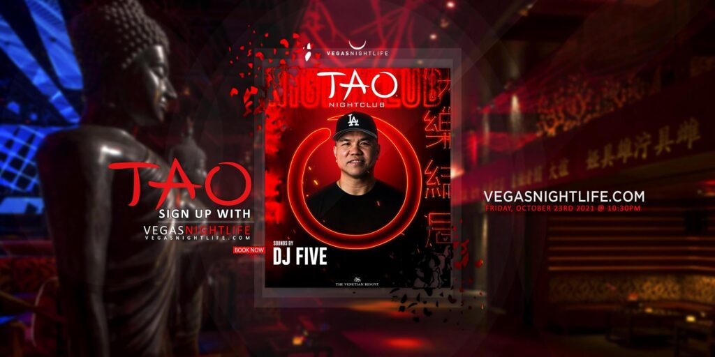 TAO Las Vegas Nightclub Saturday with DJ Five
